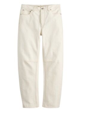 NWT Madewell The Darted Barrel Jean in Vintage Canvas